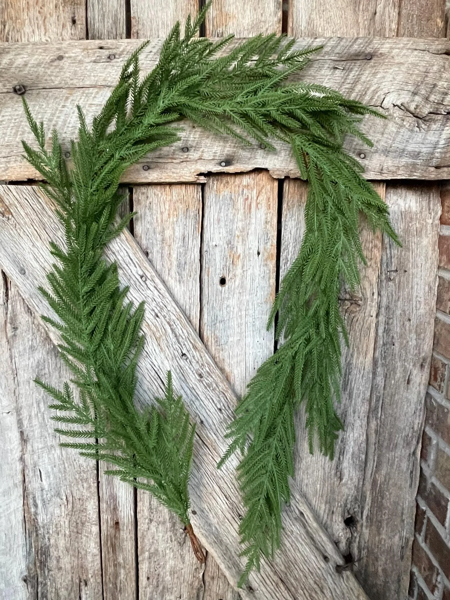 6' Norfolk Real Touch Garland, Pine Greenery