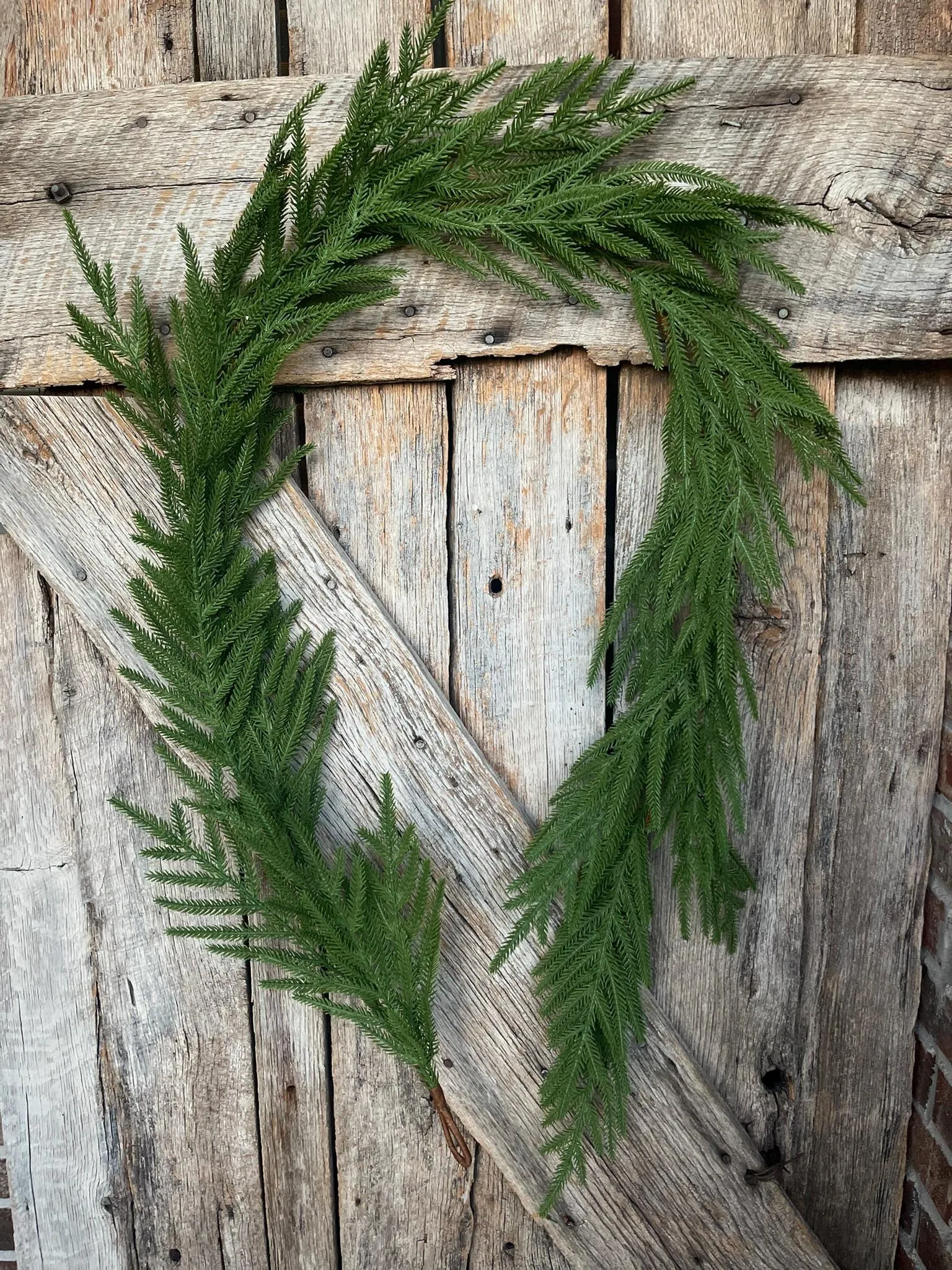 6' Norfolk Real Touch Garland, Pine Greenery