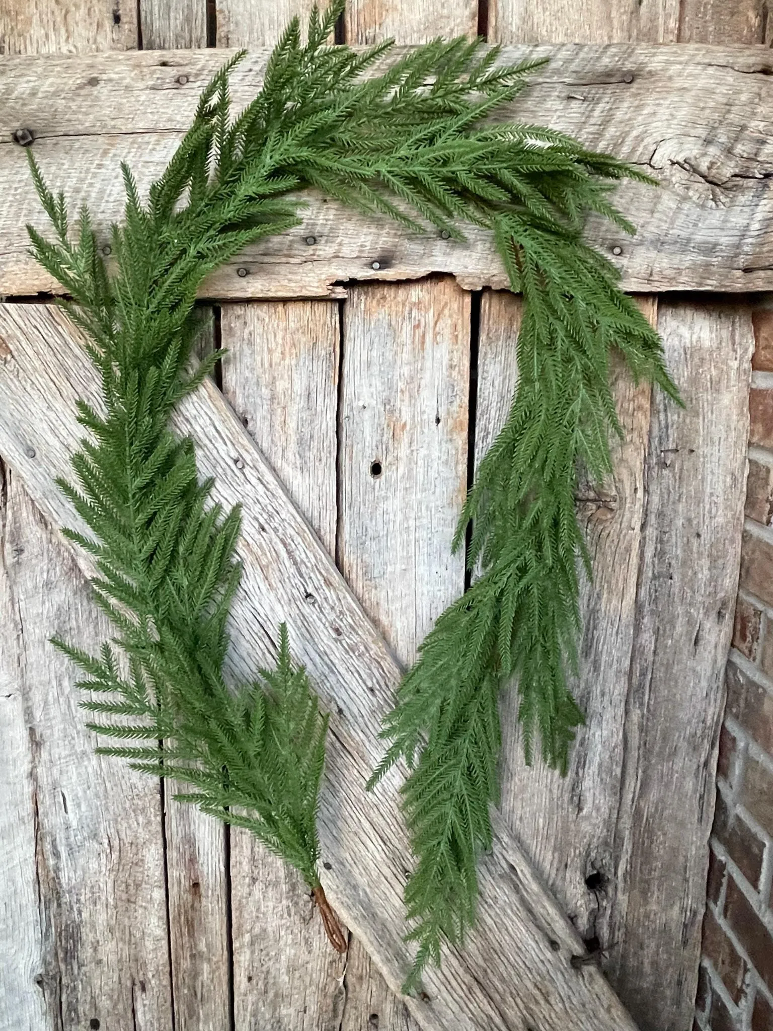 6' Norfolk Real Touch Garland, Pine Greenery