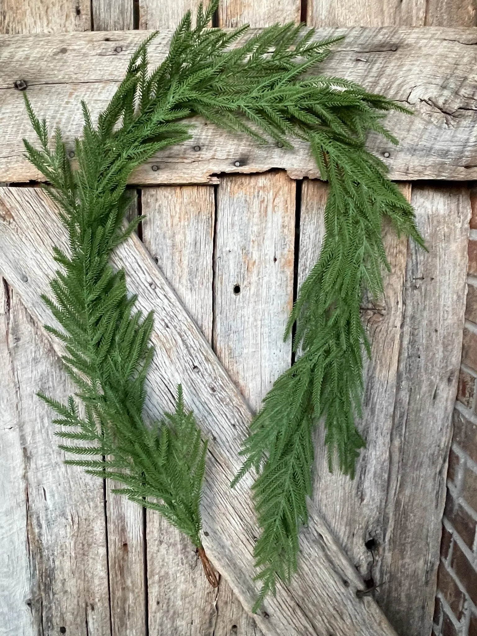 6' Norfolk Real Touch Garland, Pine Greenery