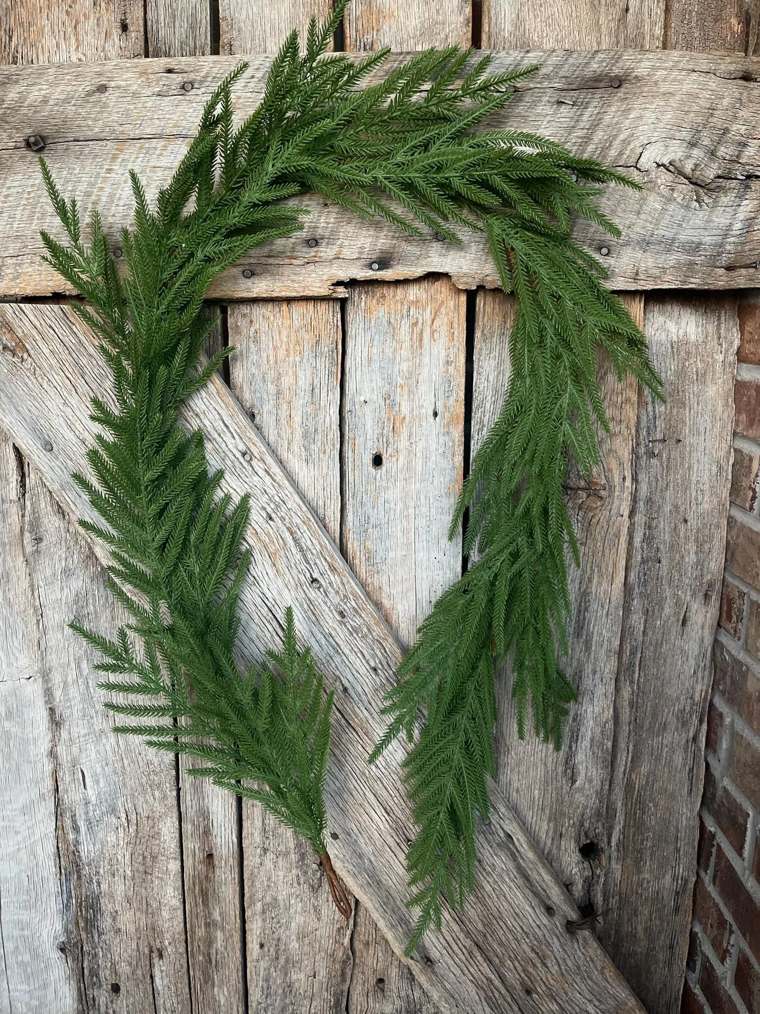 6' Norfolk Real Touch Garland, Pine Greenery