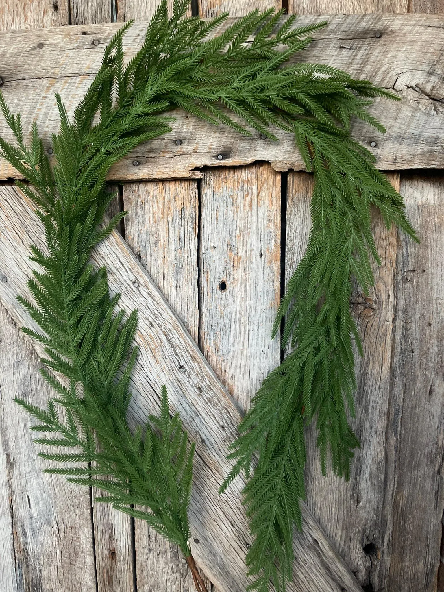 6' Norfolk Real Touch Garland, Pine Greenery