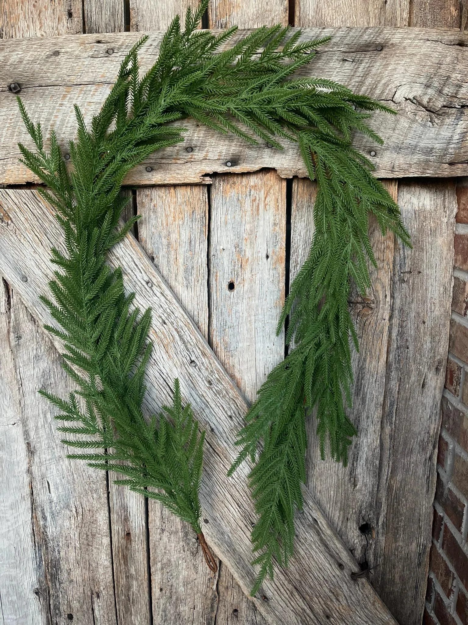 6' Norfolk Real Touch Garland, Pine Greenery