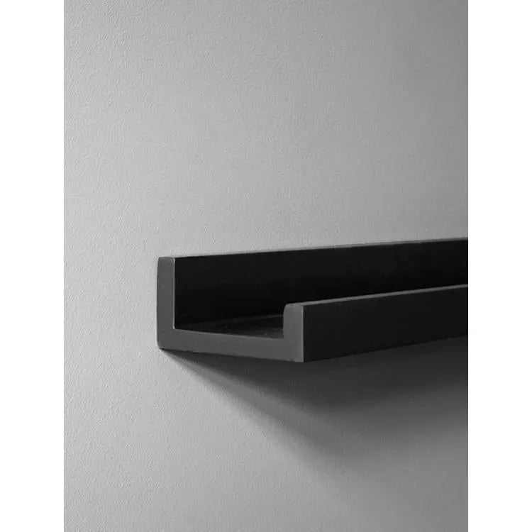 Black Wall Hanging Shelf 30 cm Pack 2