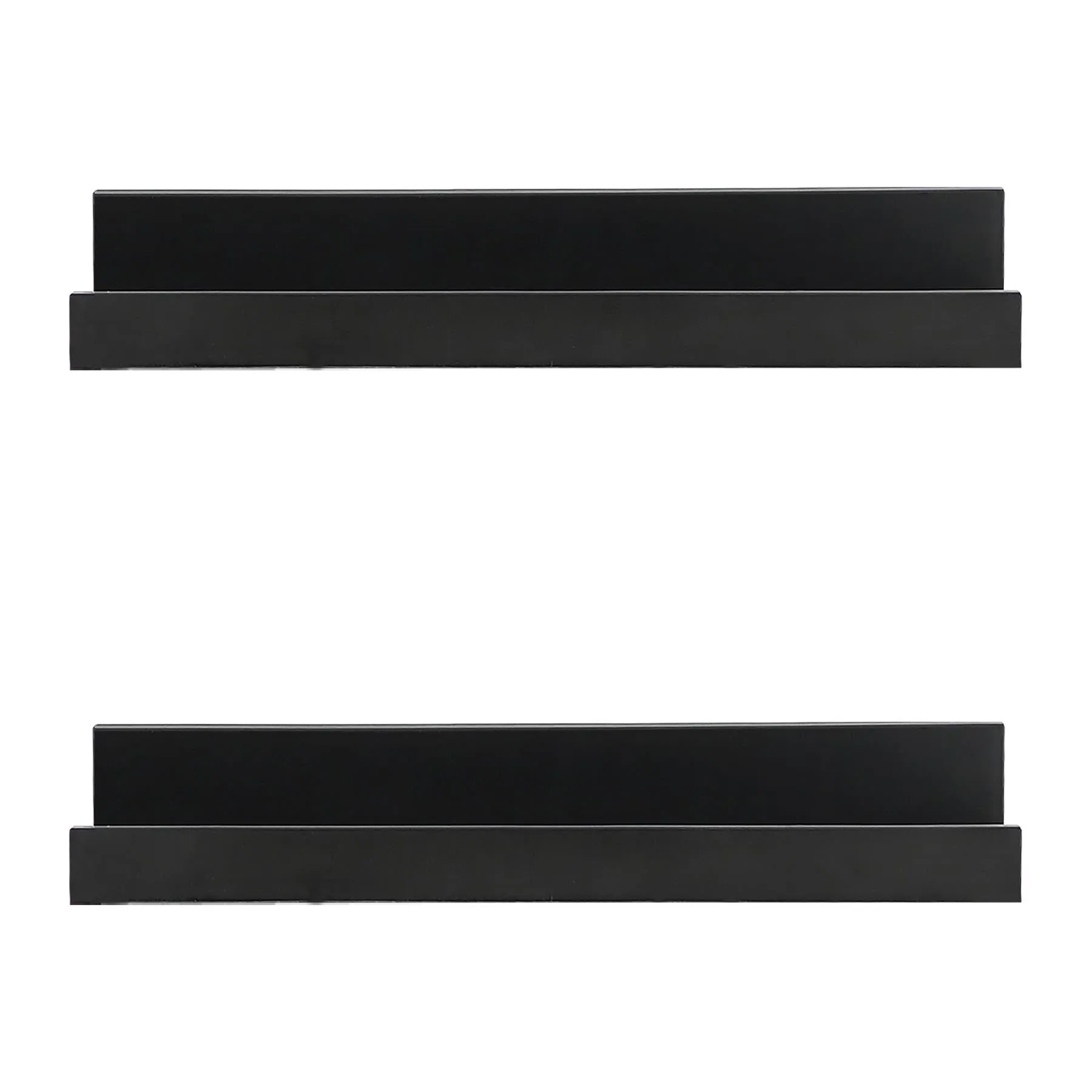 Black Wall Hanging Shelf 30 cm Pack 2