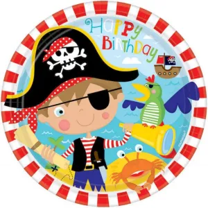 Little Pirate Plates - Dinner 8 Pkt