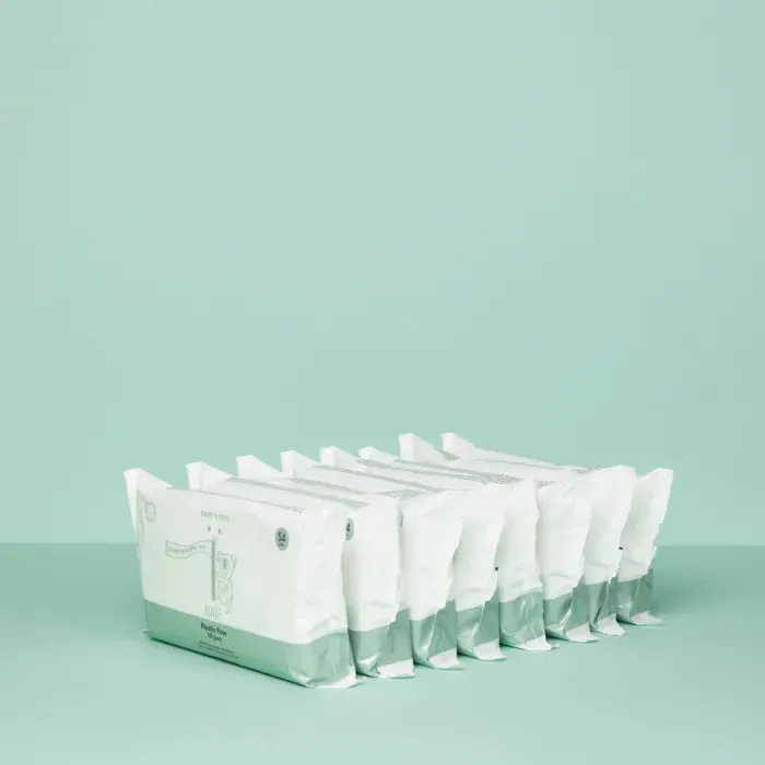 Naïf Plastic Free Wipes Set 8 x 54 Stuks