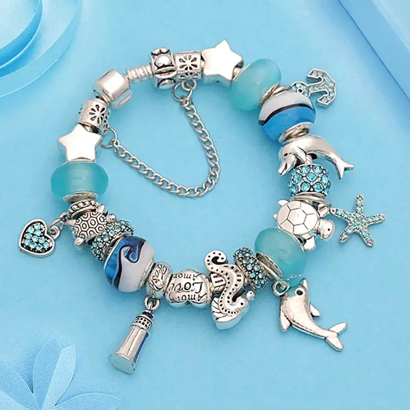 Ocean themed Bracelet - various sizes & colors