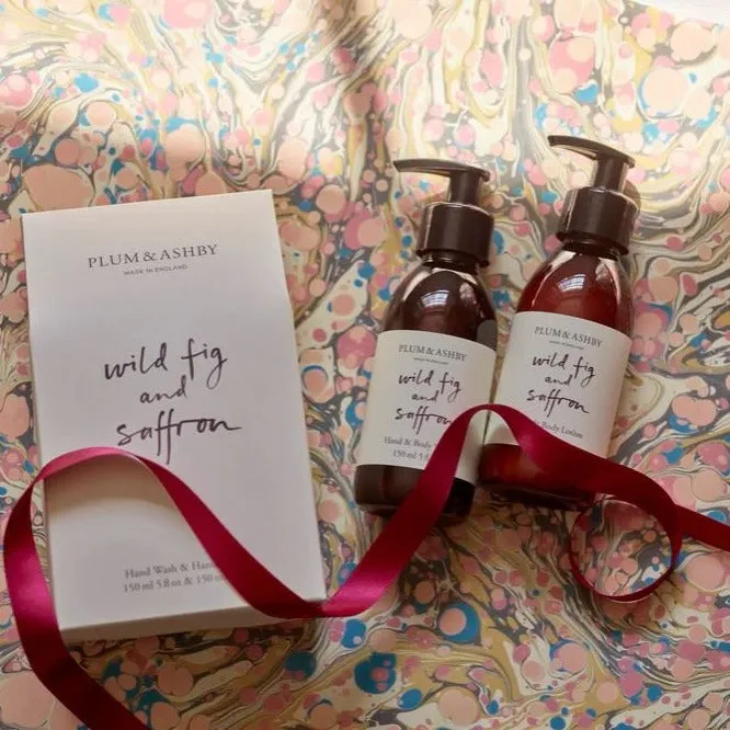 Plum & Ashby Hand Wash & Hand Lotion - Wild Fig & Saffron Fragrance