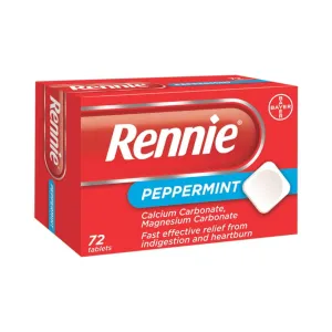 Rennie Peppermint Tablets, 72 Tablets