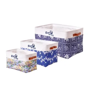 Reyn Spooner 50th State Flower, Transpacific 40's, Lahaina Sailor, Printed Fabric Basket Set of 3