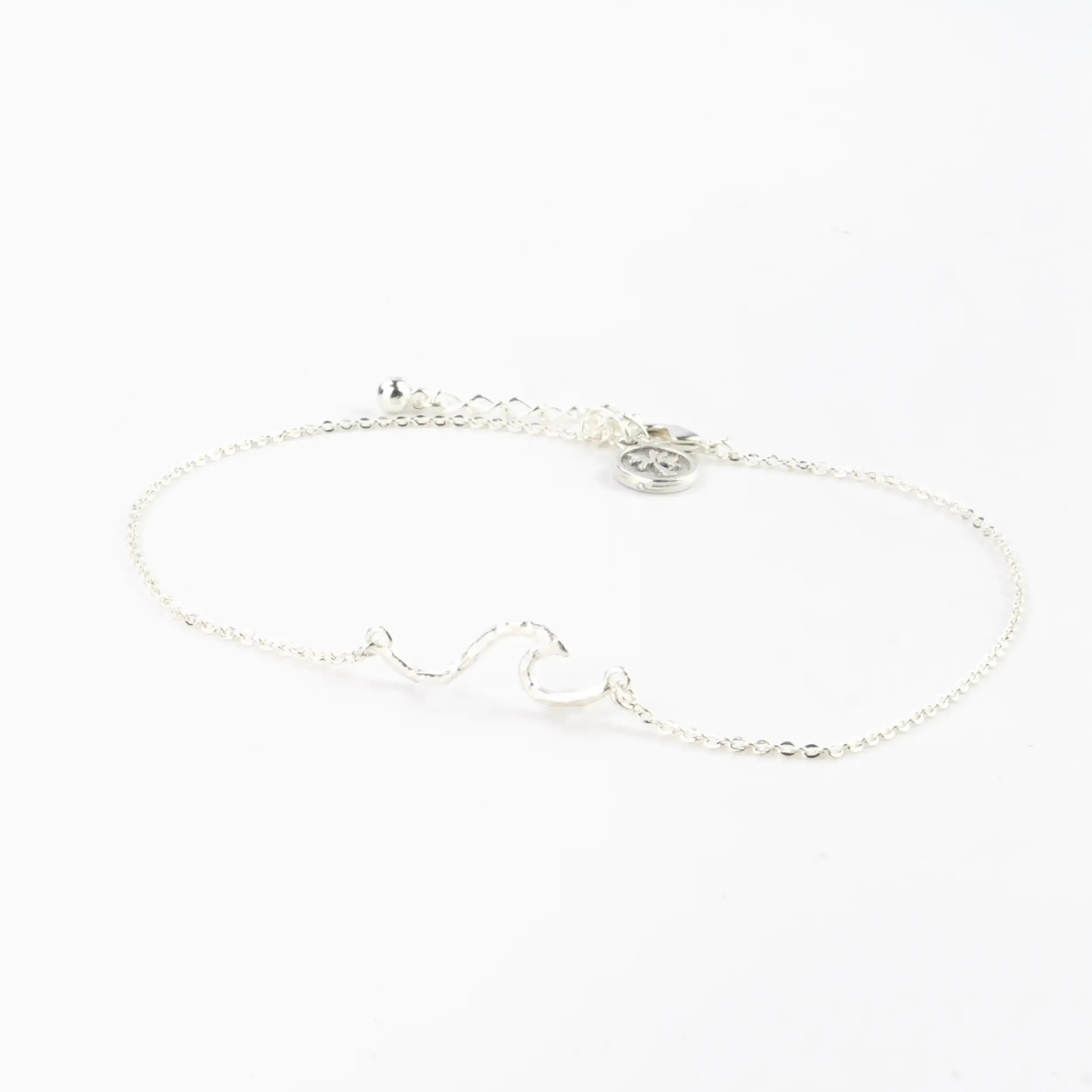 Silver Wave Cali Anklet Set